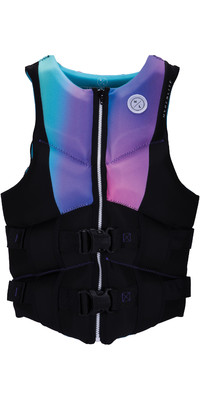 2024 Hyperlite Logic CGA Wake Impact Vest For Kvinner H23V-CGA-W - Black / - Purple